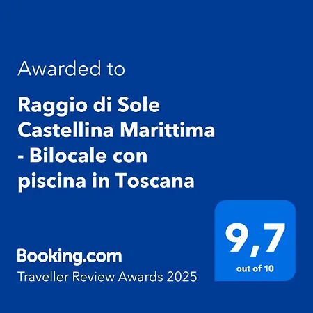 Apartment Raggio Di Sole Castellina Marittima - Bilocale Con Piscina In Toscana Val di Perga